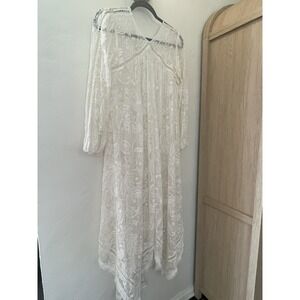 Zimmermann Macramé Lace-paneled Silk Midi Dress Size 0